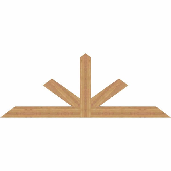 Ekena Millwork Saratoga Smooth Timber Gable Bracket, Western Red Cedar, 84"W x 31"H x 1 1/2"D x 5 1/2"F, 9/12 Pitch GBW084X31X0206SAR00SWR - main